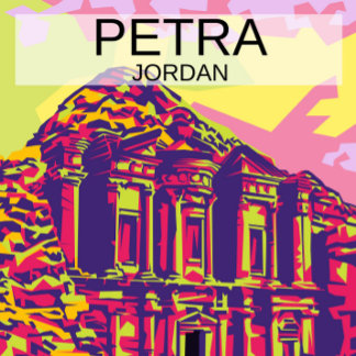 Jordaniens Petra-monument Vykort