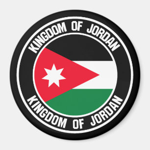 Jordaniens rundabordsemblem magnet