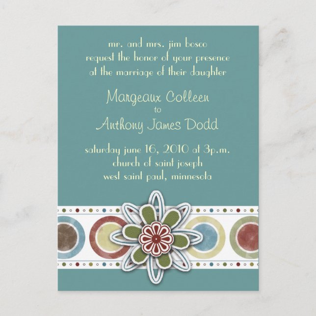 Jordaniinbjudan Inbjudan Vykort (Framsida)