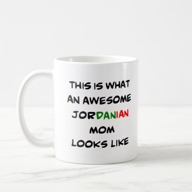 jordanisk mamma, awesome kaffemugg (Vänster)