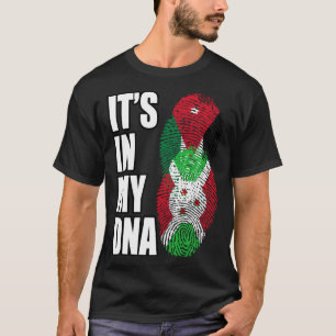 Jordanisk och burundisk mix DNA-ärvflagga T Shirt