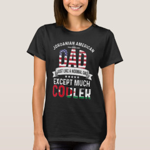 Jordaniska amerikanska Pappa Fars dag Pappa Jordan T Shirt