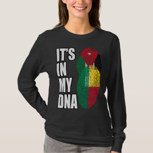 Jordansk och Benin Mix DNA Heritage Flagga T Shirt