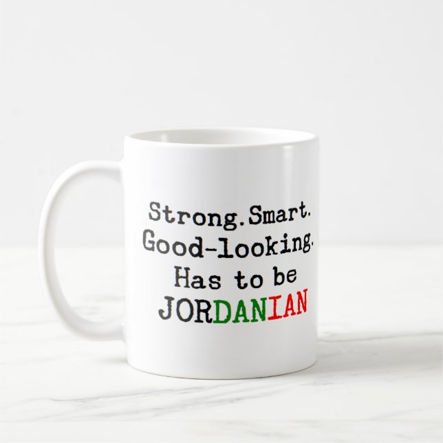 jordansk stark kaffemugg (Vänster)