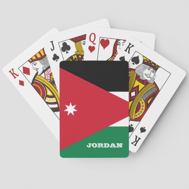 Jordanska Flagga, Jordanska spelkort (Baksidan)