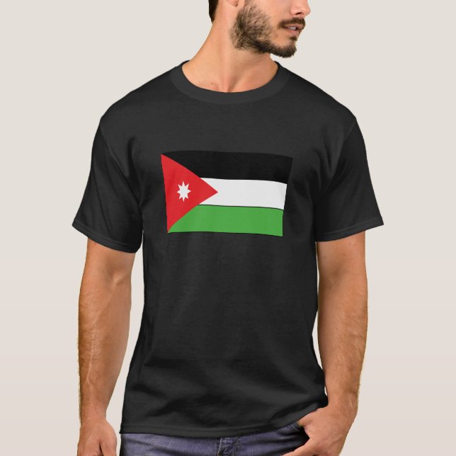 Jordanska flaggaT-tröja och gåvor Tee Shirt (Framsida)