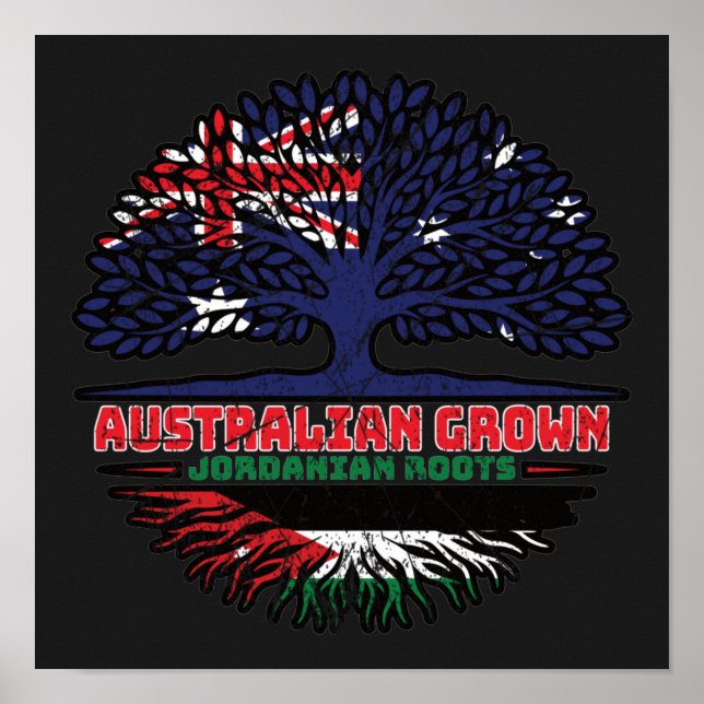 Jordanska Jordanska Australienaustraliska Australi Poster (Framsidan)