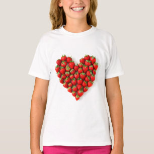 Jordbärshjärta T Shirt