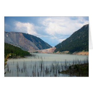 Jordbävning Sjö av Cynthia Wenslow Hälsningskort