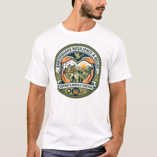 Jordbävningsmotstånd & stöd T-shirt