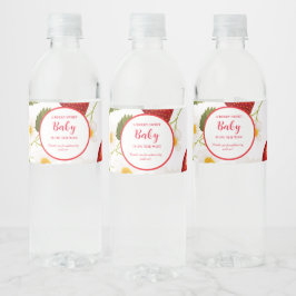 Jordberry Berry Sweet Baby dusch Vattenflaskor Etikett