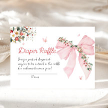 Jordberry Berry Sweet Rosa Bow Diaper Raffle