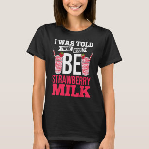 Jordberry Mjölk Shake KoreaVegan Japansk dryck T Shirt