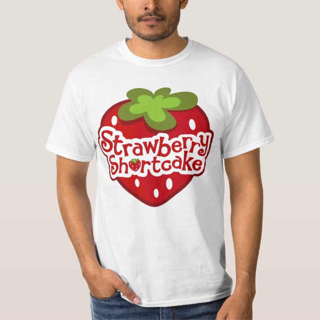 Jordberry Shorttårta roligt T Shirt (Framsida)