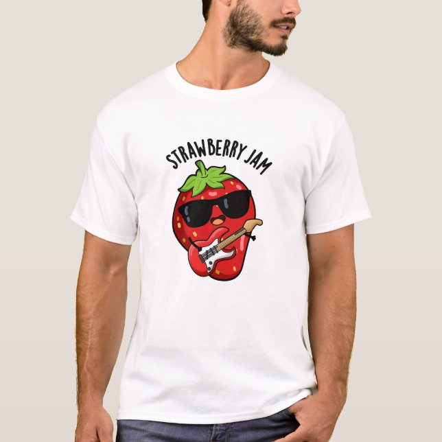 Jordberry Sylt Funny Fruit Pun T Shirt (Framsida)