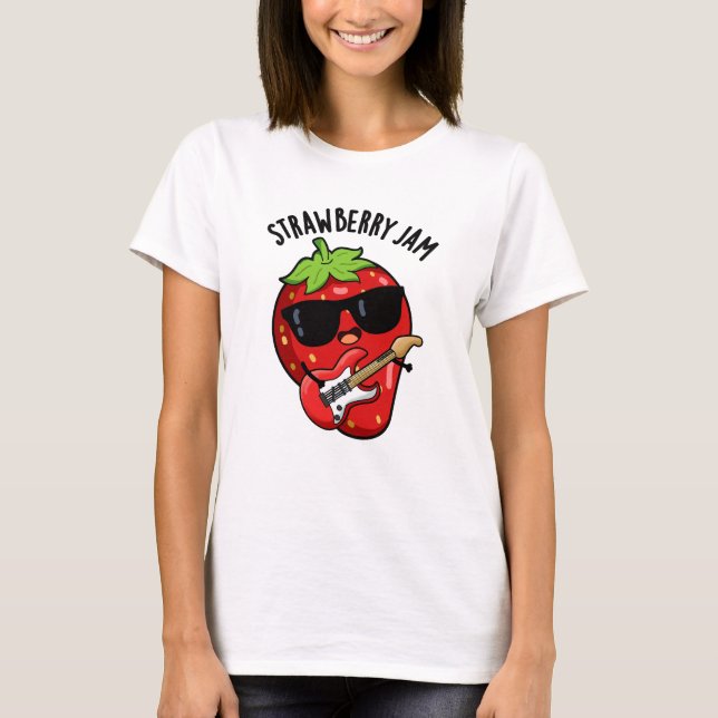 Jordberry Sylt Funny Fruit Pun T Shirt (Framsida)
