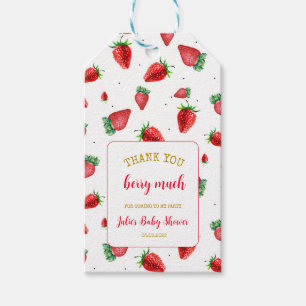 Jordberry Tack Berry Much Presentetikett