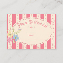 Jordblommor, utsädespaket bröllop bordsnummer namn placeringskort