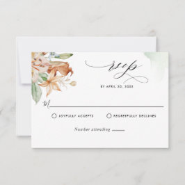 Jordblooms, Grönt vattenfärgsstenar, Bröllop RS OSA Kort