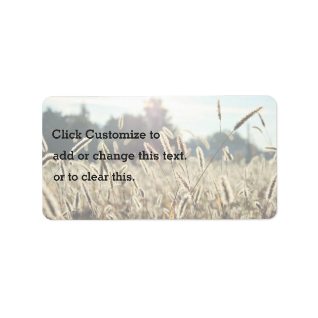 Jordbruk, ädel, solljus, belyser chefer för adressetikett (Framsidan)