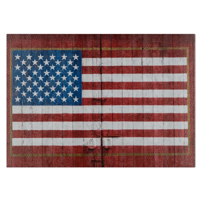 Jordbruk | Amerikanska Flagga Barn Mural (Framsidan)