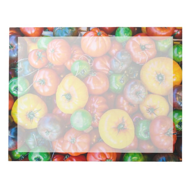 Jordbruk | Colorful Tomato Harvest Anteckningsblock (Framsida)