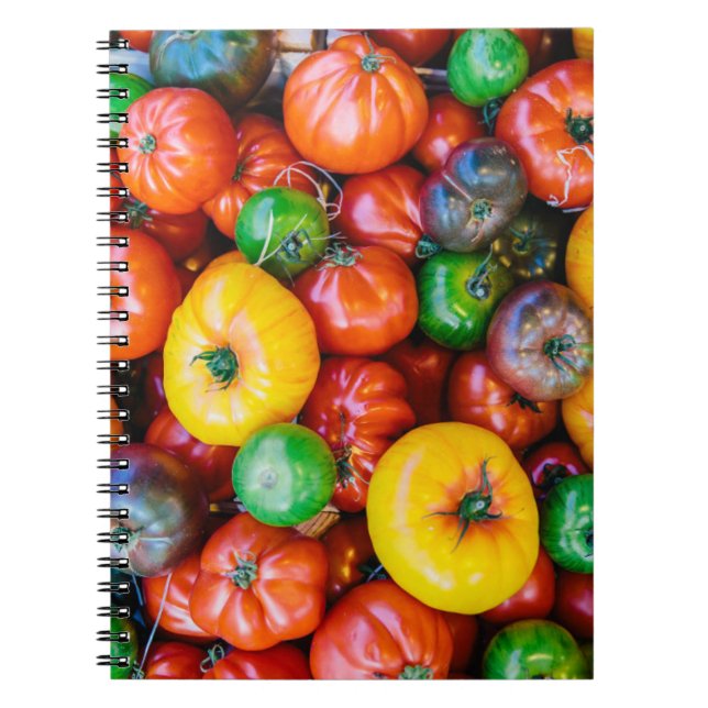 Jordbruk | Colorful Tomato Harvest Anteckningsbok (Framsidan)