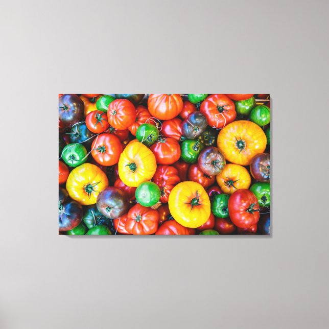 Jordbruk | Colorful Tomato Harvest Canvastryck (Framsida)