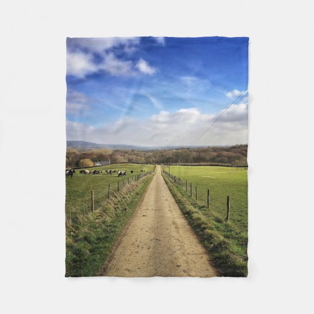 Jordbruk | Engelska landsvägen Dirt Road Fleecefilt (Framsidan)