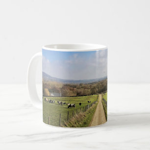 Jordbruk Engelska landsvägen Dirt Road Kaffemugg