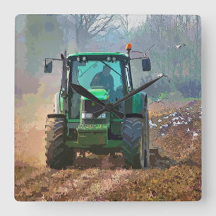 JORDBRUK FYRKANTIG KLOCKA