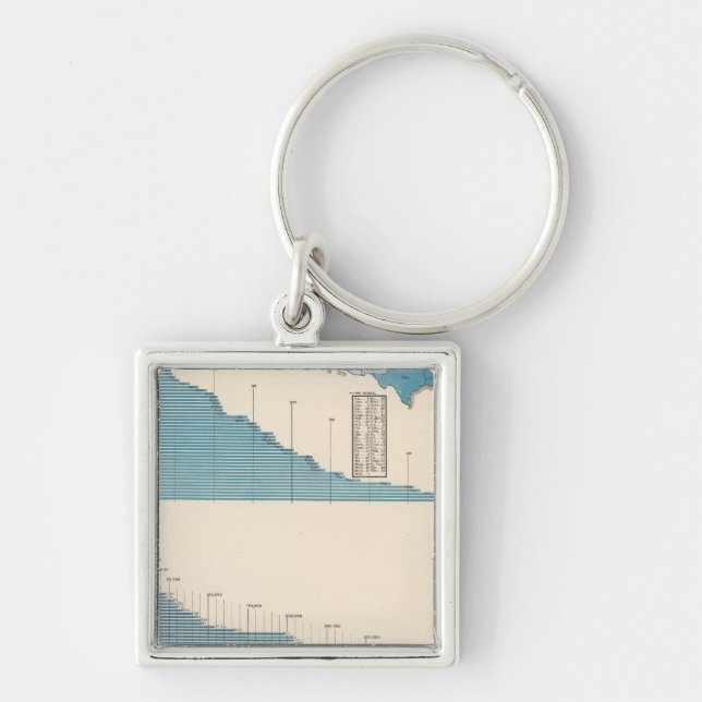 Jordbruk Fyrkantig Silverfärgad Nyckelring (Framsidan)