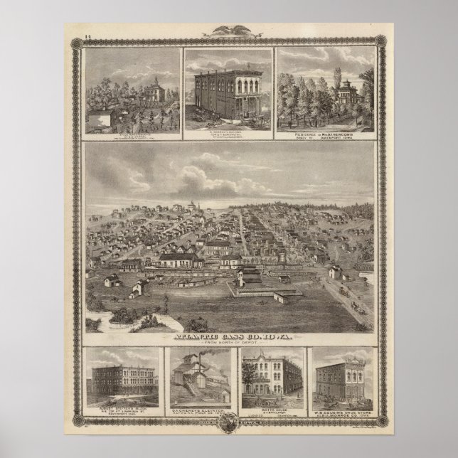 Jordbruk i Atlanten och i Iowa Poster (Framsidan)