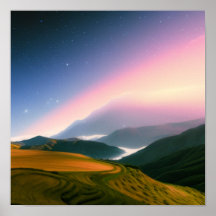 Jordbruk i bergen Poster