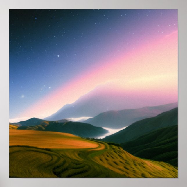 Jordbruk i bergen Poster (Framsidan)