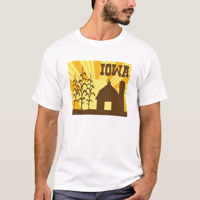 Jordbruk i Iowa Maj T Shirt (Framsida)