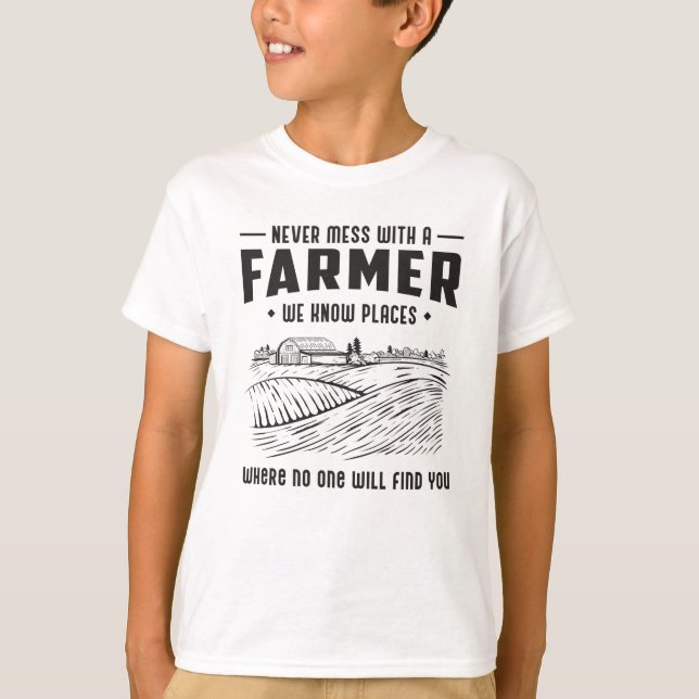 Jordbruk inom jordbruket Funny Tractor Gift Idea T Shirt (Framsida)