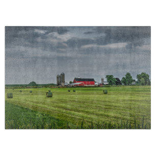 Jordbruk Red Barn & Silo i Vår
