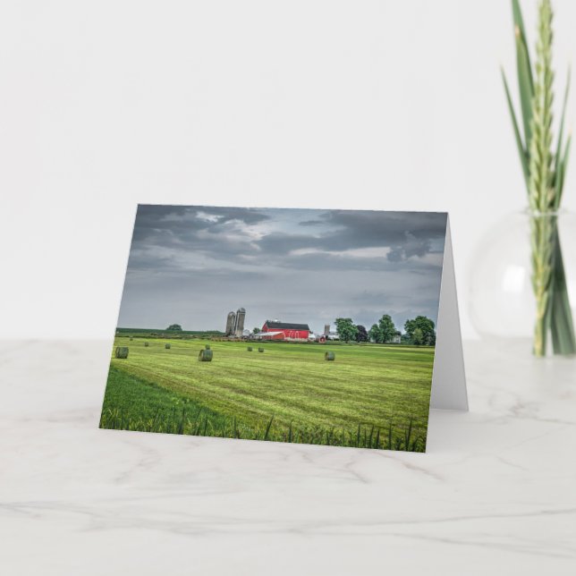 Jordbruk | Red Barn & Silo i Vår Kort (Framsida)