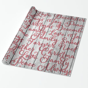 JORDBRUK Rustic Wood med skript Lettering Presentpapper