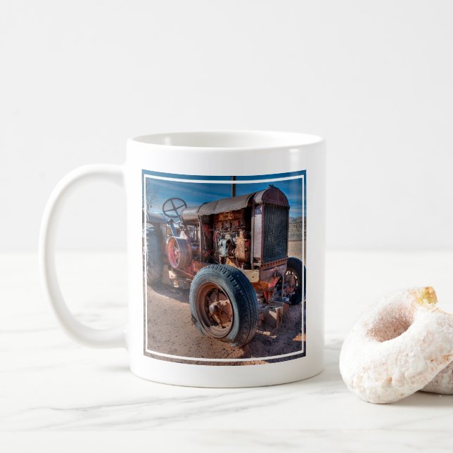 Jordbruk | Rusty Antique Tractor Kaffemugg (Med munk)