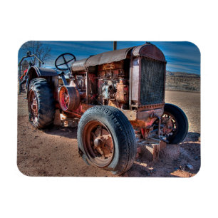 Jordbruk Rusty Antique Tractor Magnet