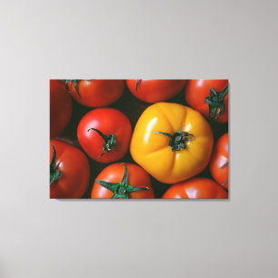 Jordbruk Shiny Red & Gult Tomates Canvastryck