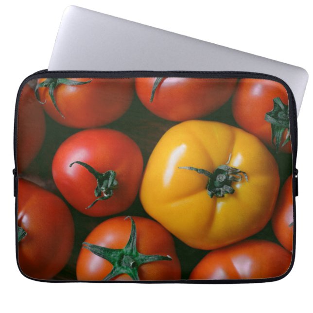 Jordbruk | Shiny Red & Gult Tomates Laptop Fodral (Framsidan)