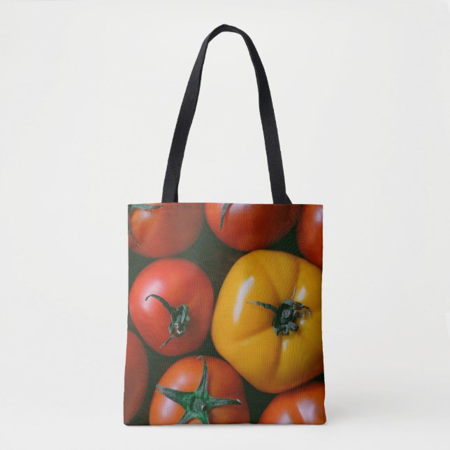 Jordbruk | Shiny Red & Gult Tomates Tygkasse (Framsida)
