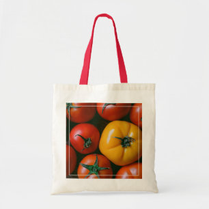 Jordbruk Shiny Red & Gult Tomates Tygkasse