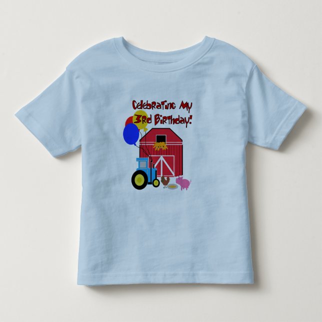 Jordbruk T-shirts och presenter för tredje födelse (Framsida)