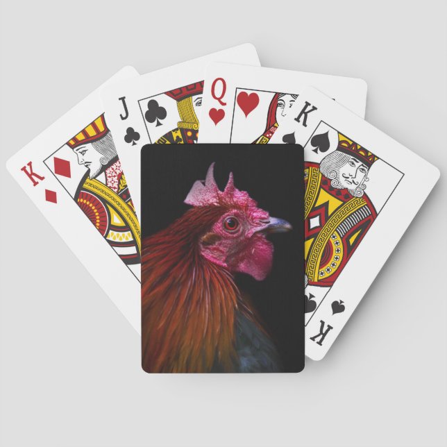 Jordbruk | Tupp Head Shot Casinokort (Baksidan)