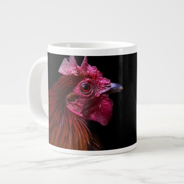 Jordbruk | Tupp Head Shot Jumbo Mugg (Framsida vänster)