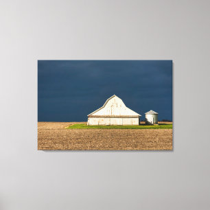 Jordbruk White Barn & Silo Canvastryck